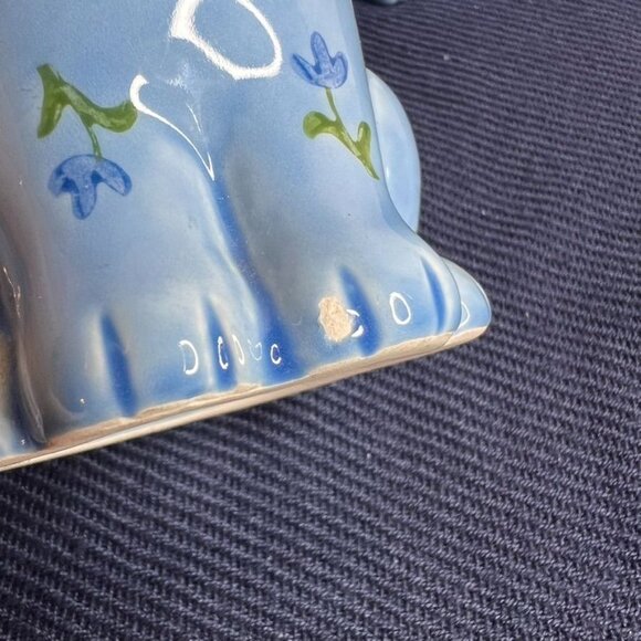 VTG Otagiri Ceramic Blue Cat Salt & Pepper Shaker Set ~ NO CORKS - READ - Picture 2 of 13